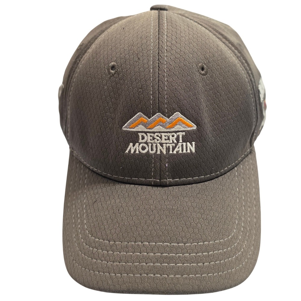 Desert Mountain 6 Course Collection Golf Hat Pukka Grey Adjustable Strapback Cap